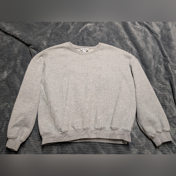 Tic Toc Sweaters - Classic Gray Women's Crew Neck Sweater